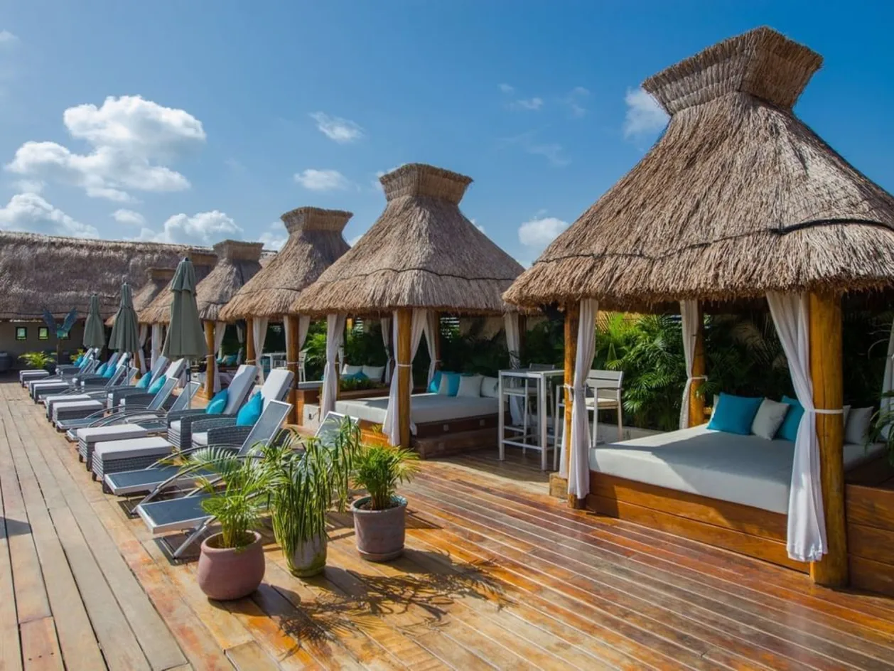 Naay Tulum pool lounge chairs