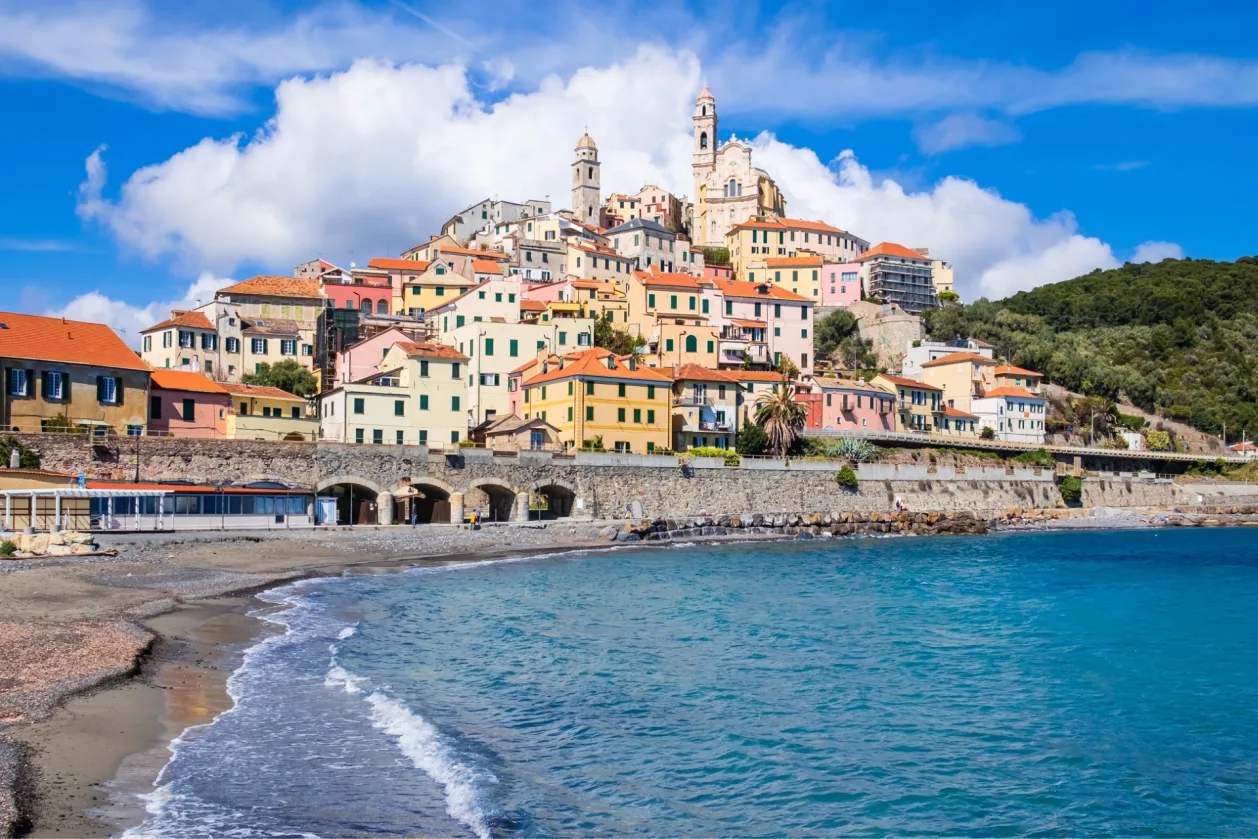 anceint borough of cervo on italian riviera