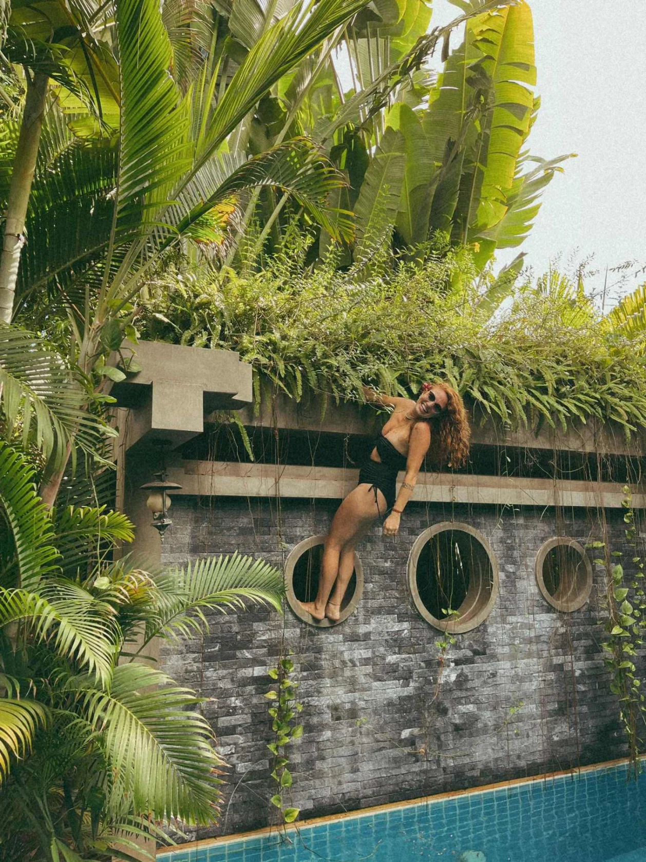 Rachel Riggio of The Red Road Foundation swimming