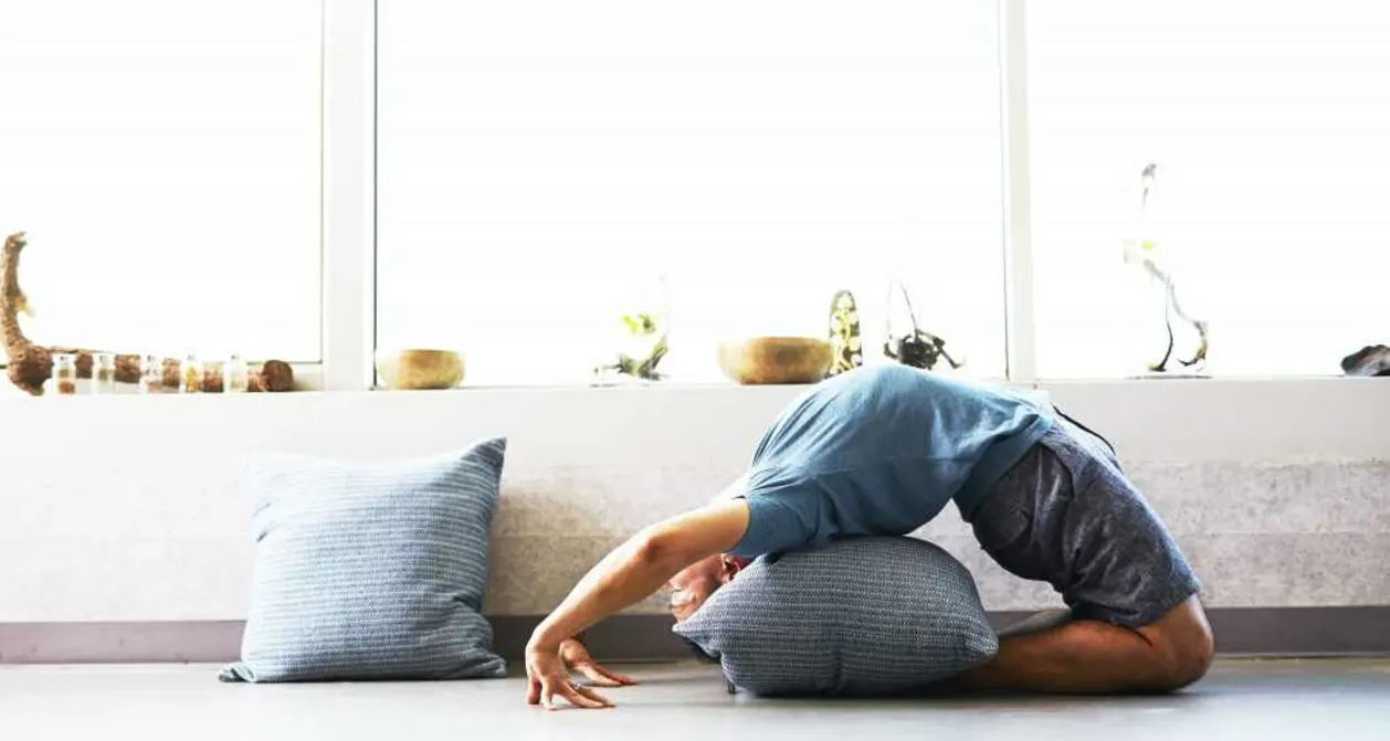 deep stretching backbend