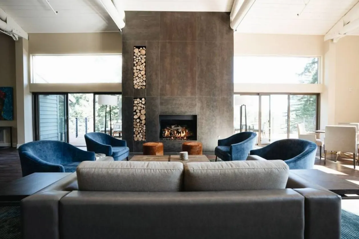 Canyon Ranch Woodside fireplace