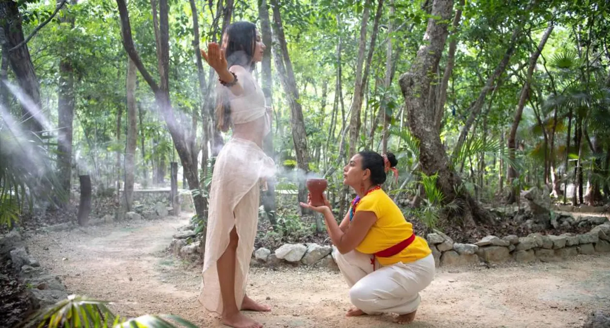 Mexican spiritual ceremony at Holistika Tulum
