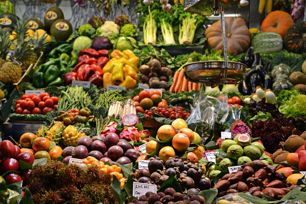 Grocery store fruits - real foods to live by