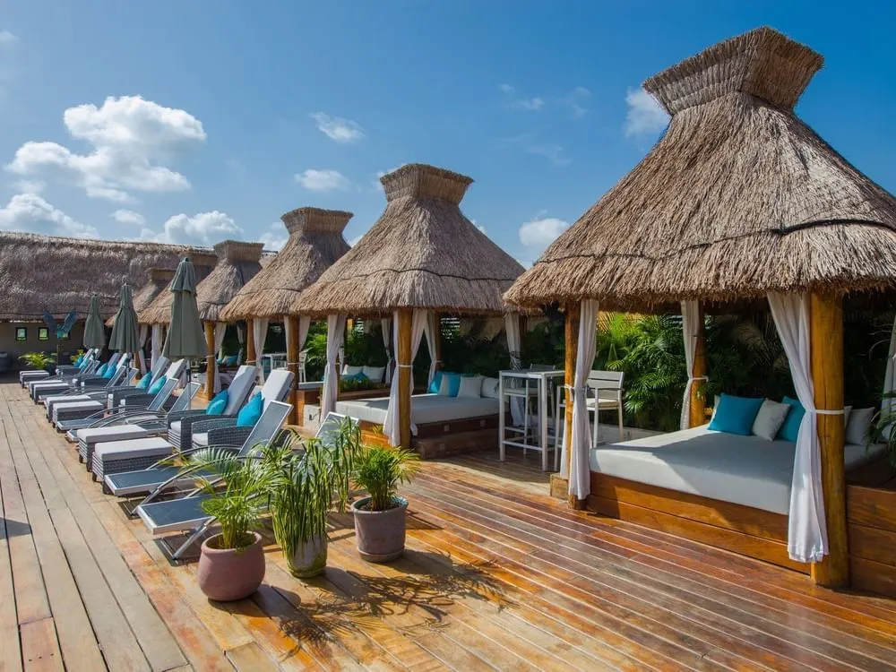 Naay Tulum pool lounge chairs