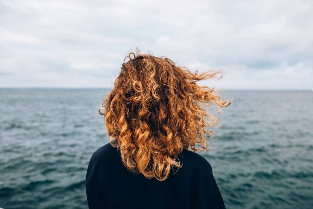 View from the back of women on whycation