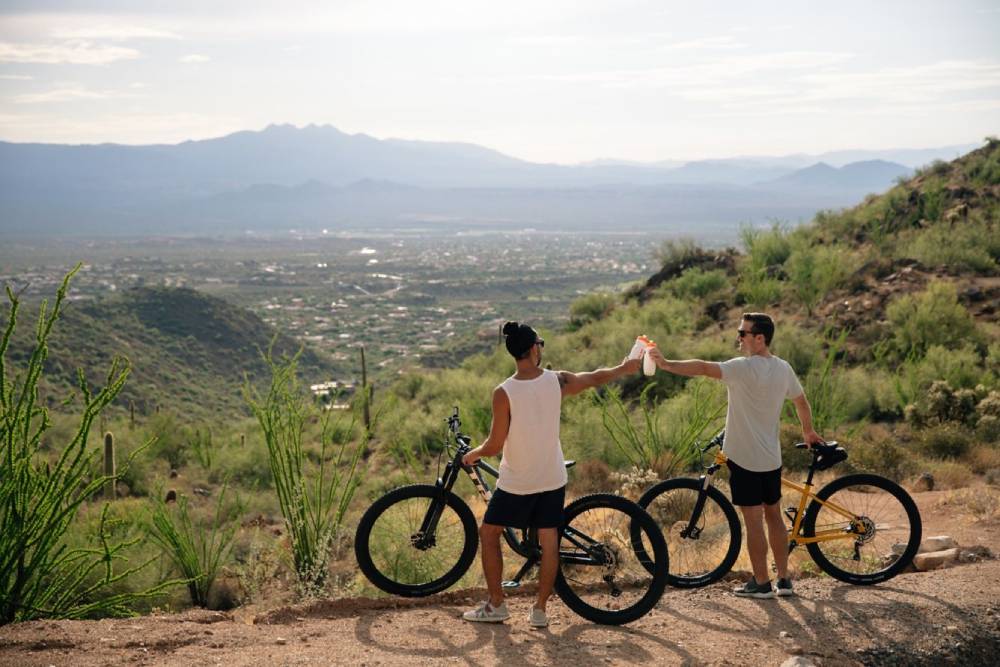 Guests biking at ADERO Scottsdale Resort