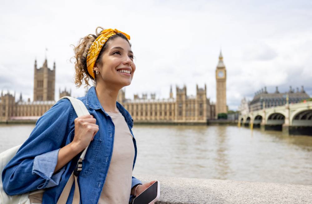 Solo female traveler in London