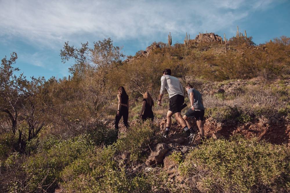 Guests hiking CIVANA Wellness Resort & Spa