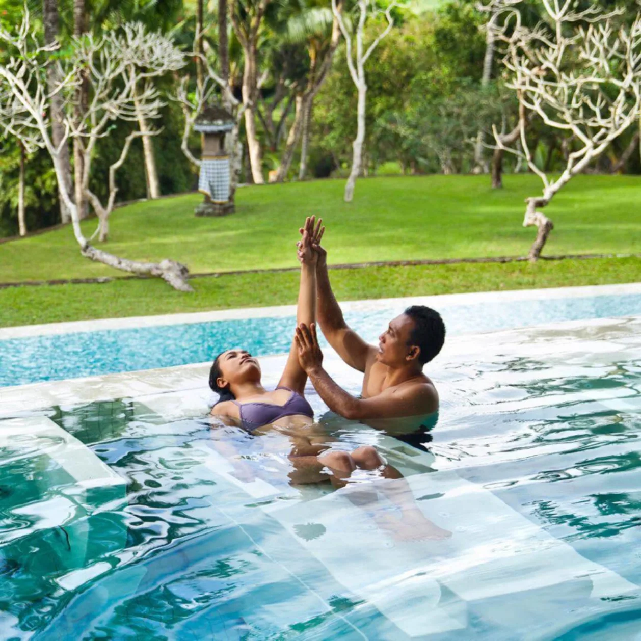 Hydrotherapy session at COMO Shambhala Estate Bali retreat
