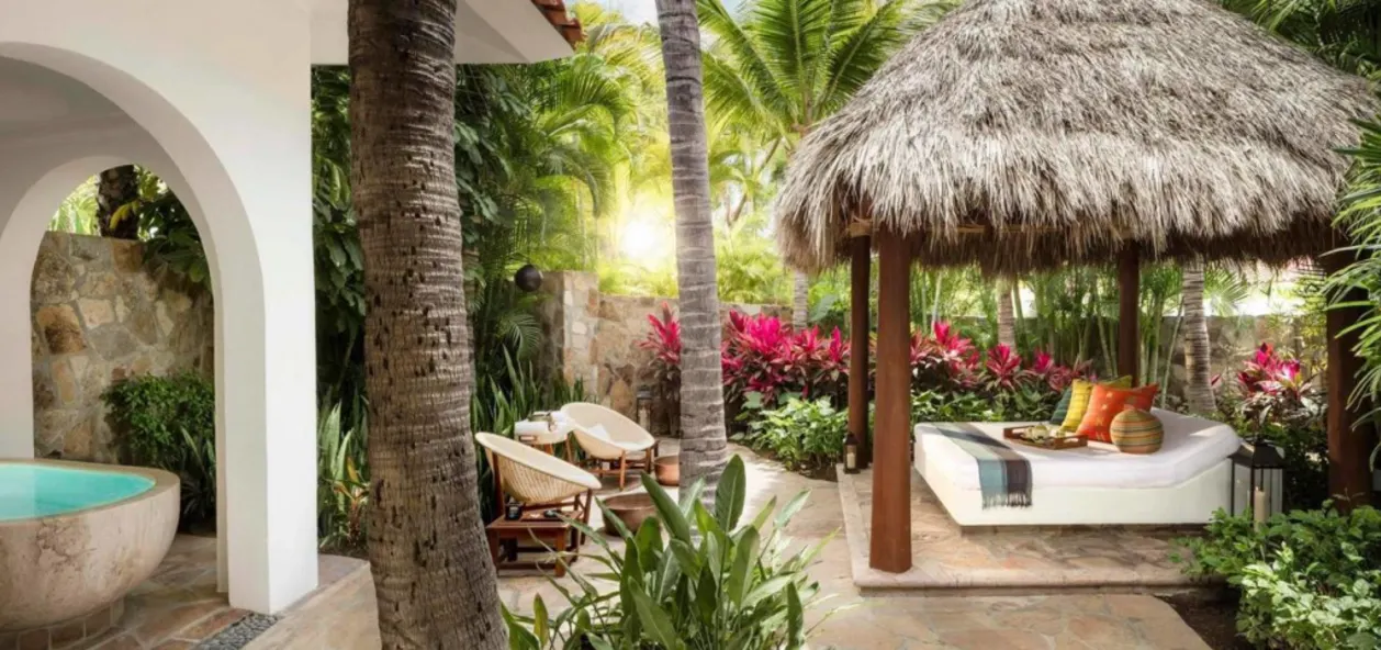 Patio at One&Only Palmilla hotel in cabo