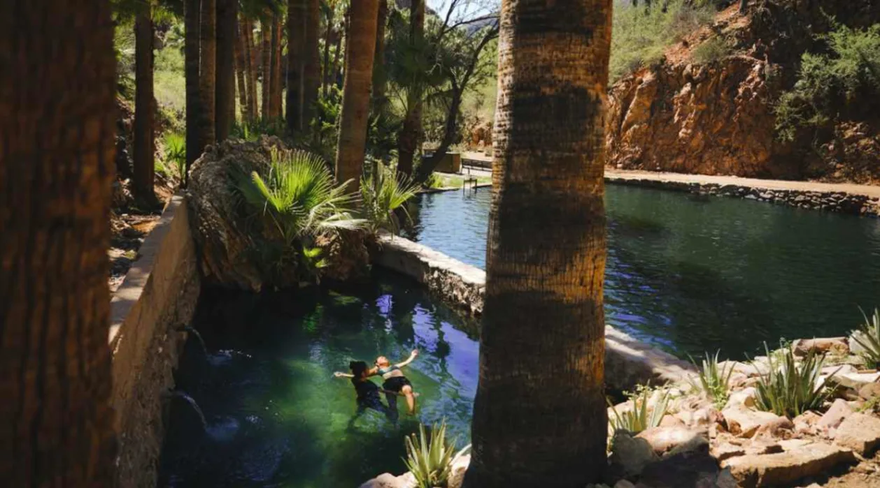 Watsu therapy at Castle Hot Springs