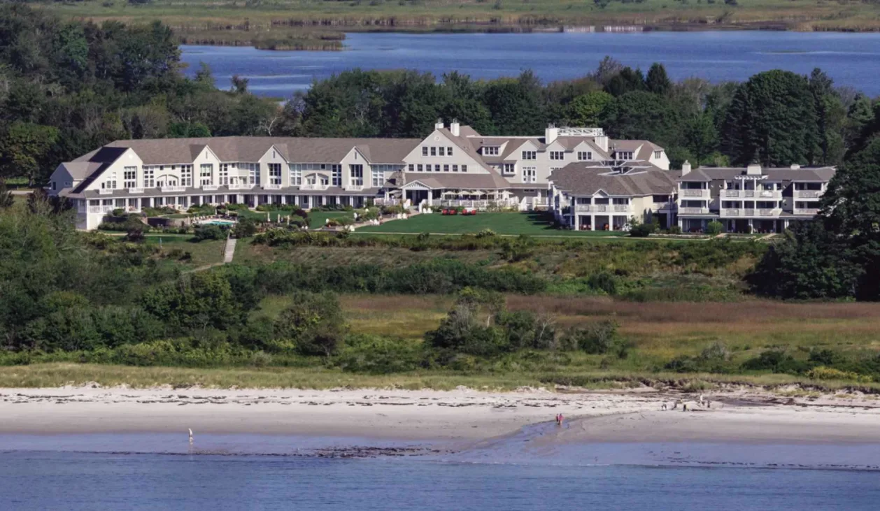 Inn by the Sea resort in Maine aerial