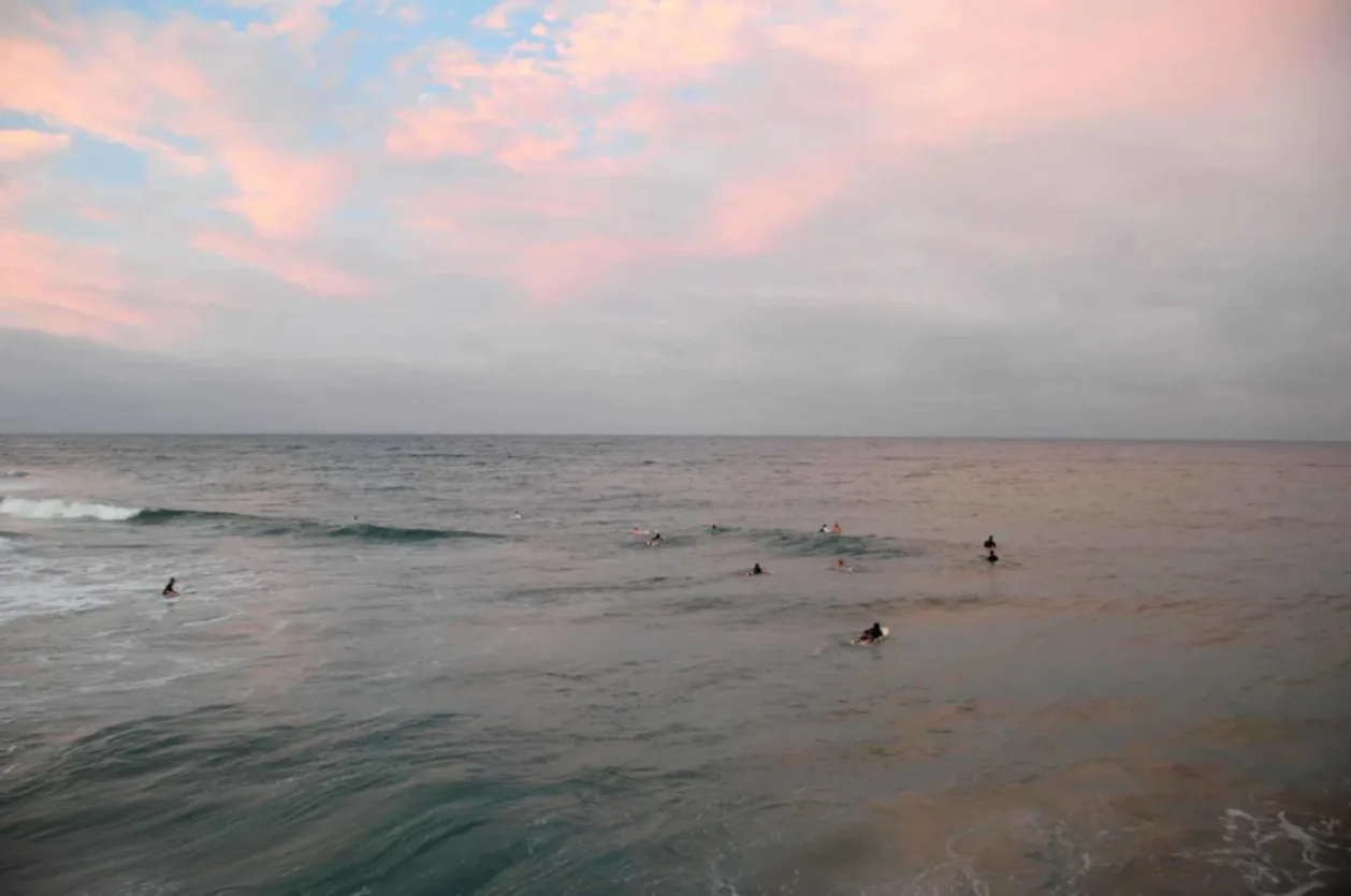 Surfers at Palm Beach Florida
