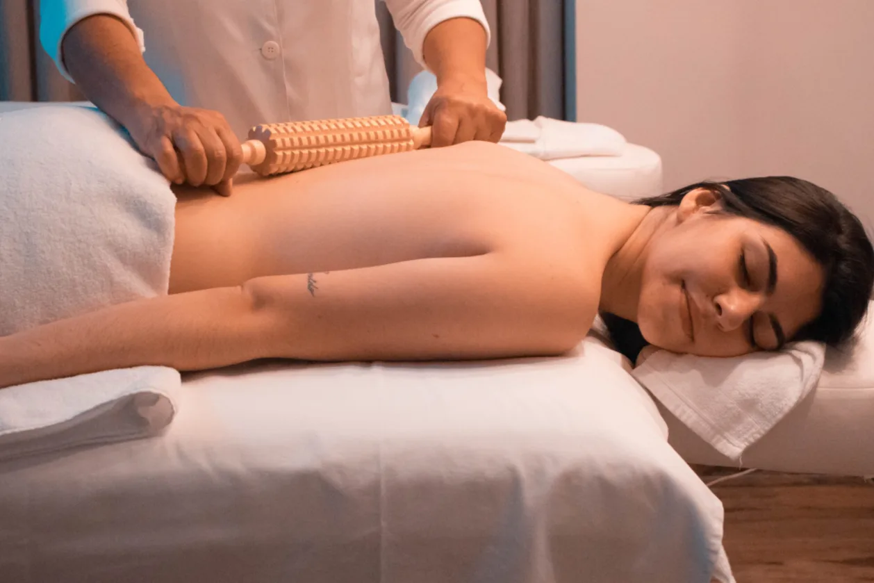 Woman receiving a massage