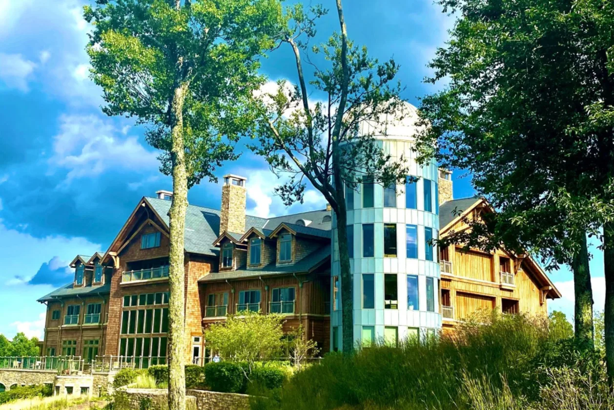 View outside of the Primland Resort