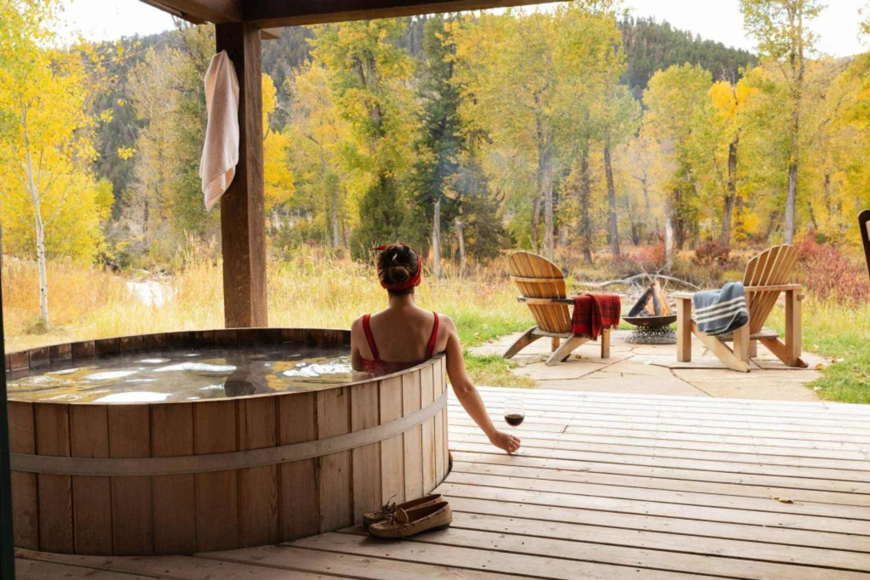 The Ranch at Rock Creek Sweet-Grass-Exterior-Cedar-Soaking-Tub