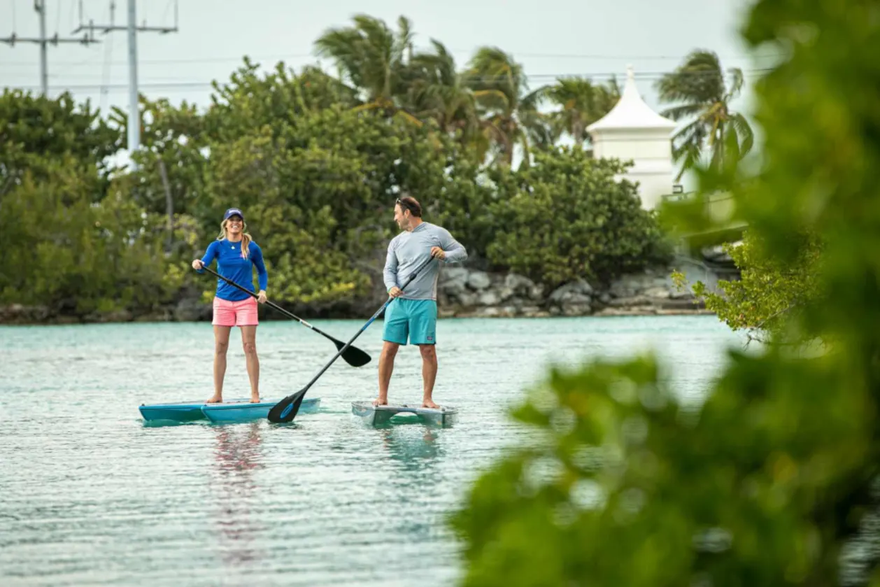 Couple SUPing at Hawks Cay Resort