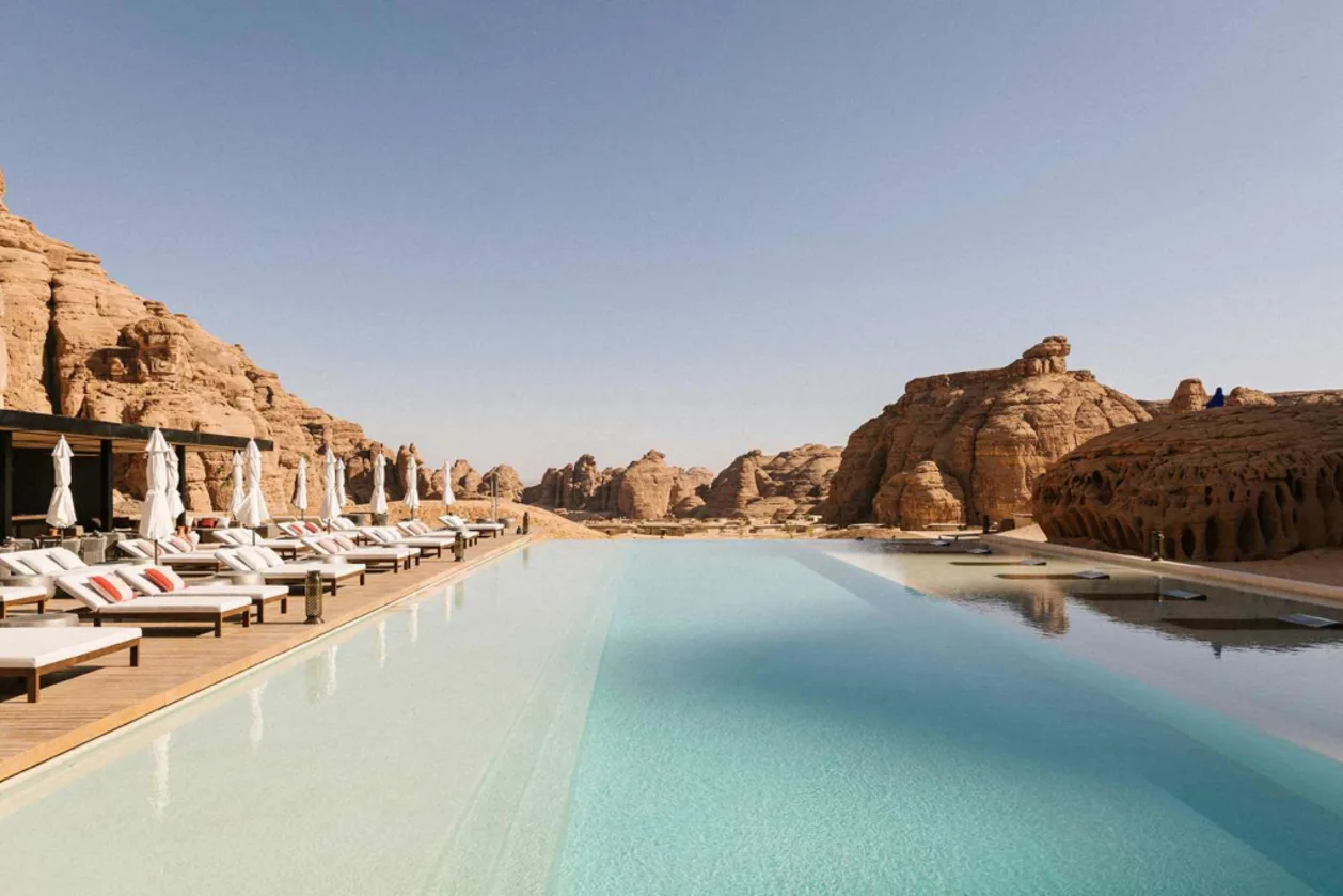 Our Habitas AlUla Middle East hotel pool