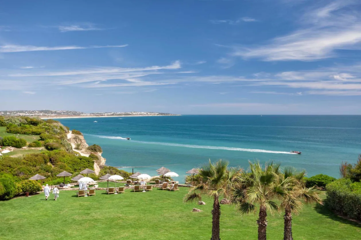 Vila Vita Parc resort in Portugal aerial view