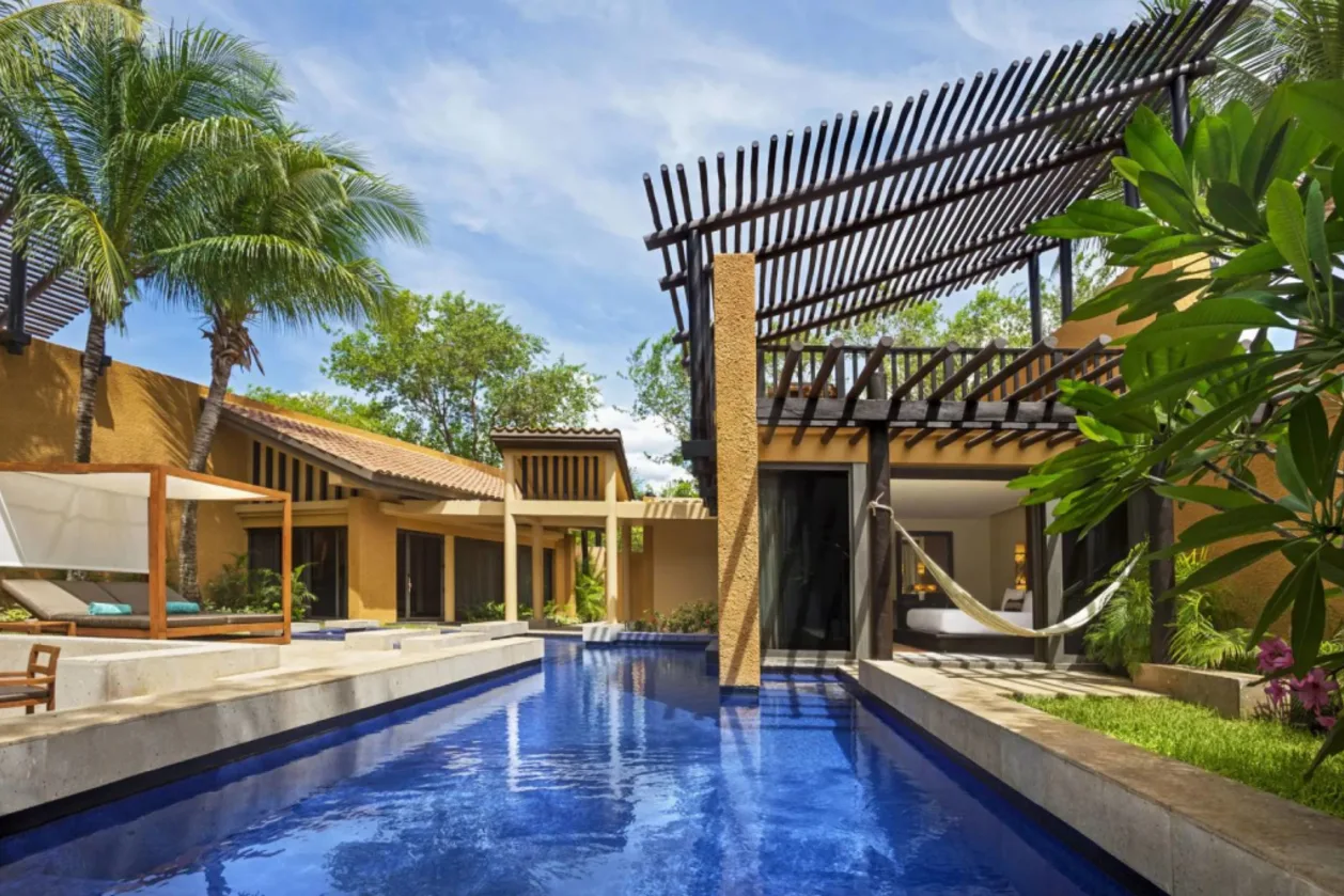 Well-being sanctuary pool at Banyan Tree Mayakoba.