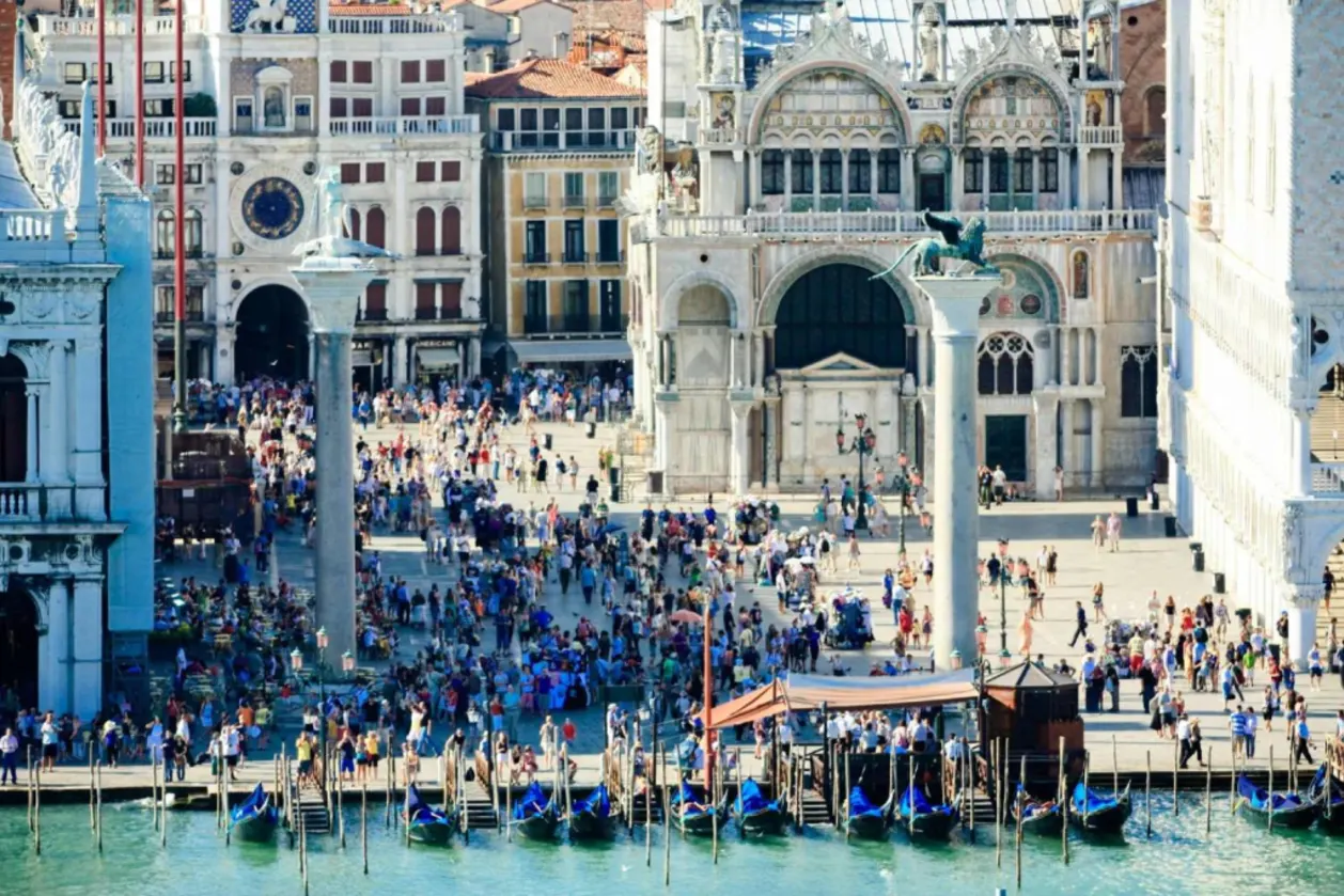 Overtourism at St Marks Square Venice