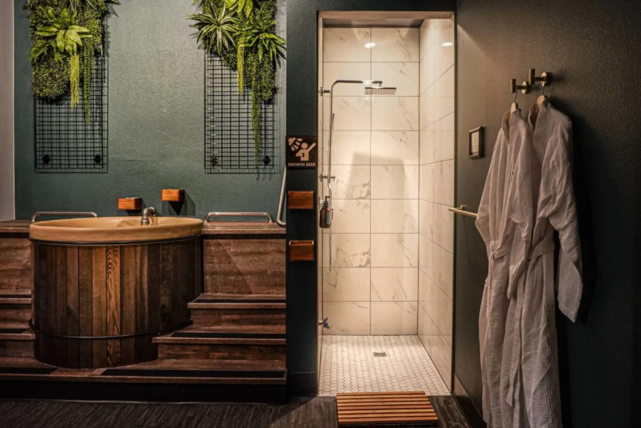 The Beer Spa guest room