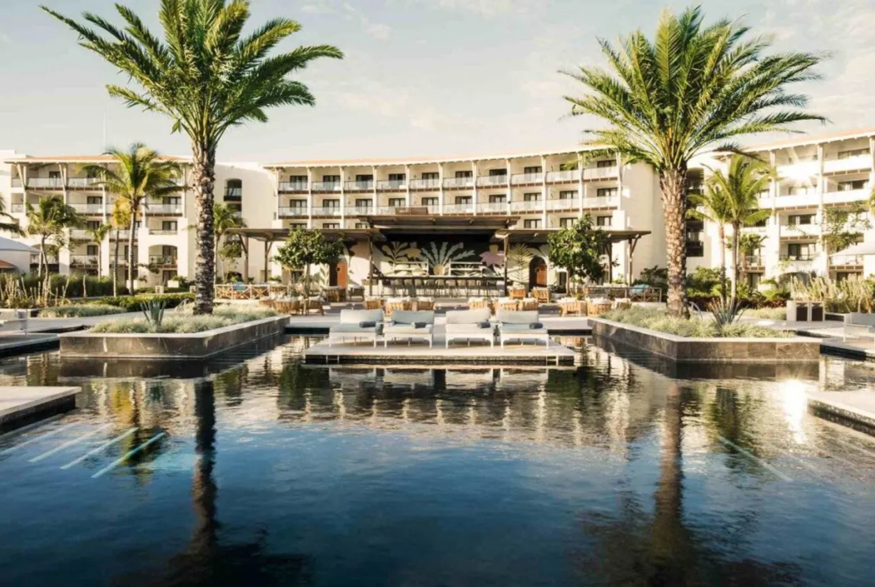 Pool view at UNICO affordable luxury hotel in Mexico