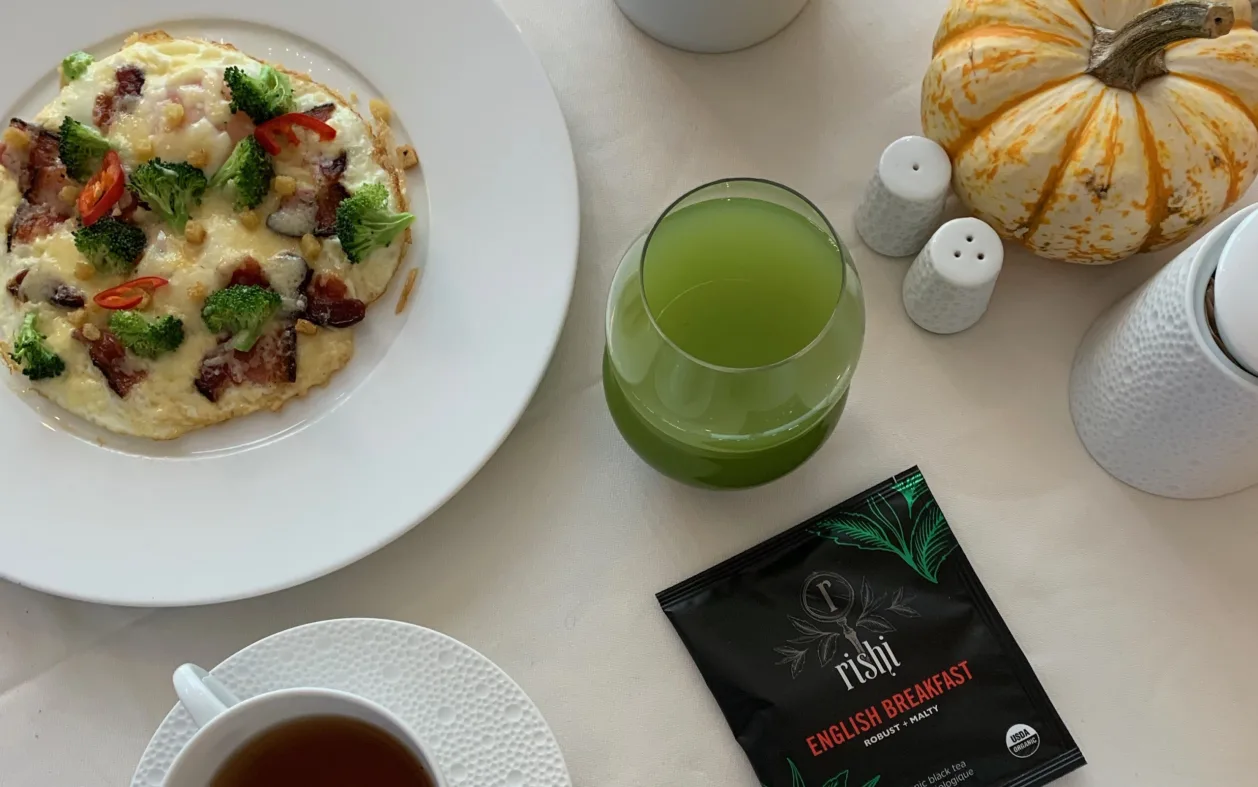 breakfast laid out on the table