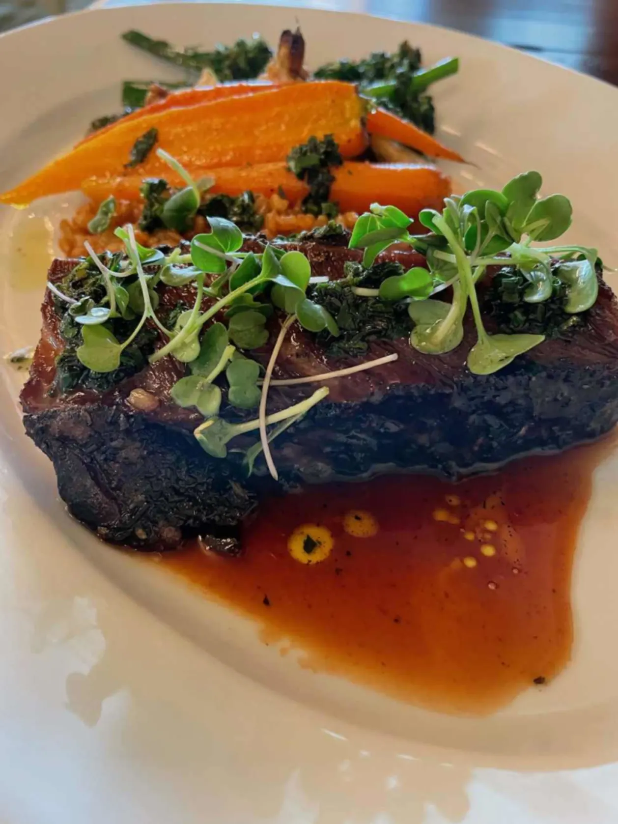 Short rib lunch at Blackberry Farm