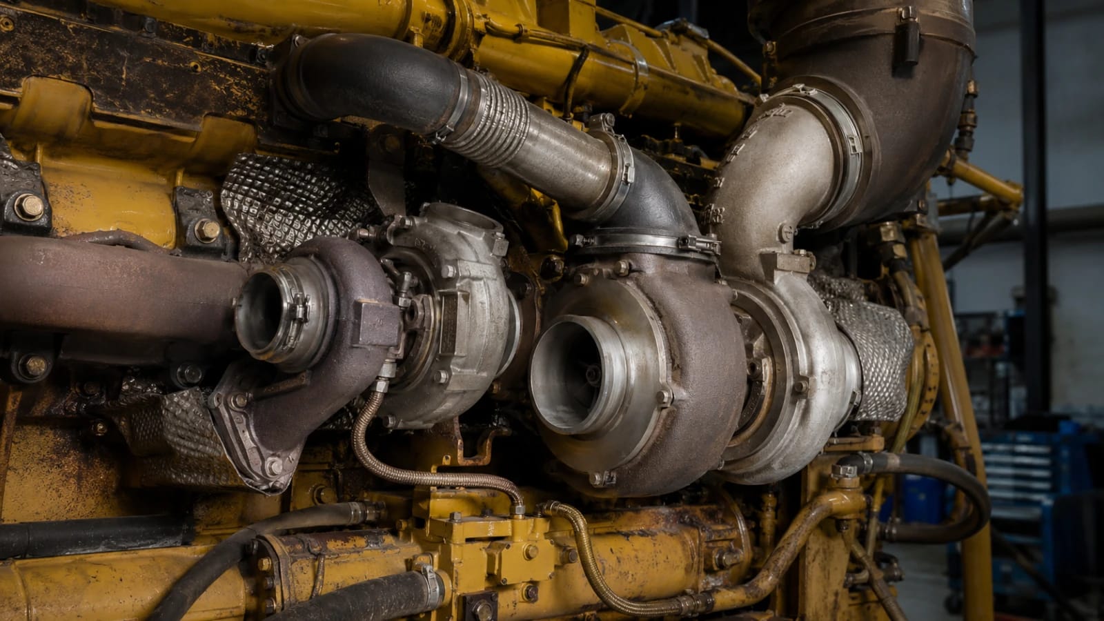 Portada: Turbochargers en serie y ATAAC en motores Cat ACERT