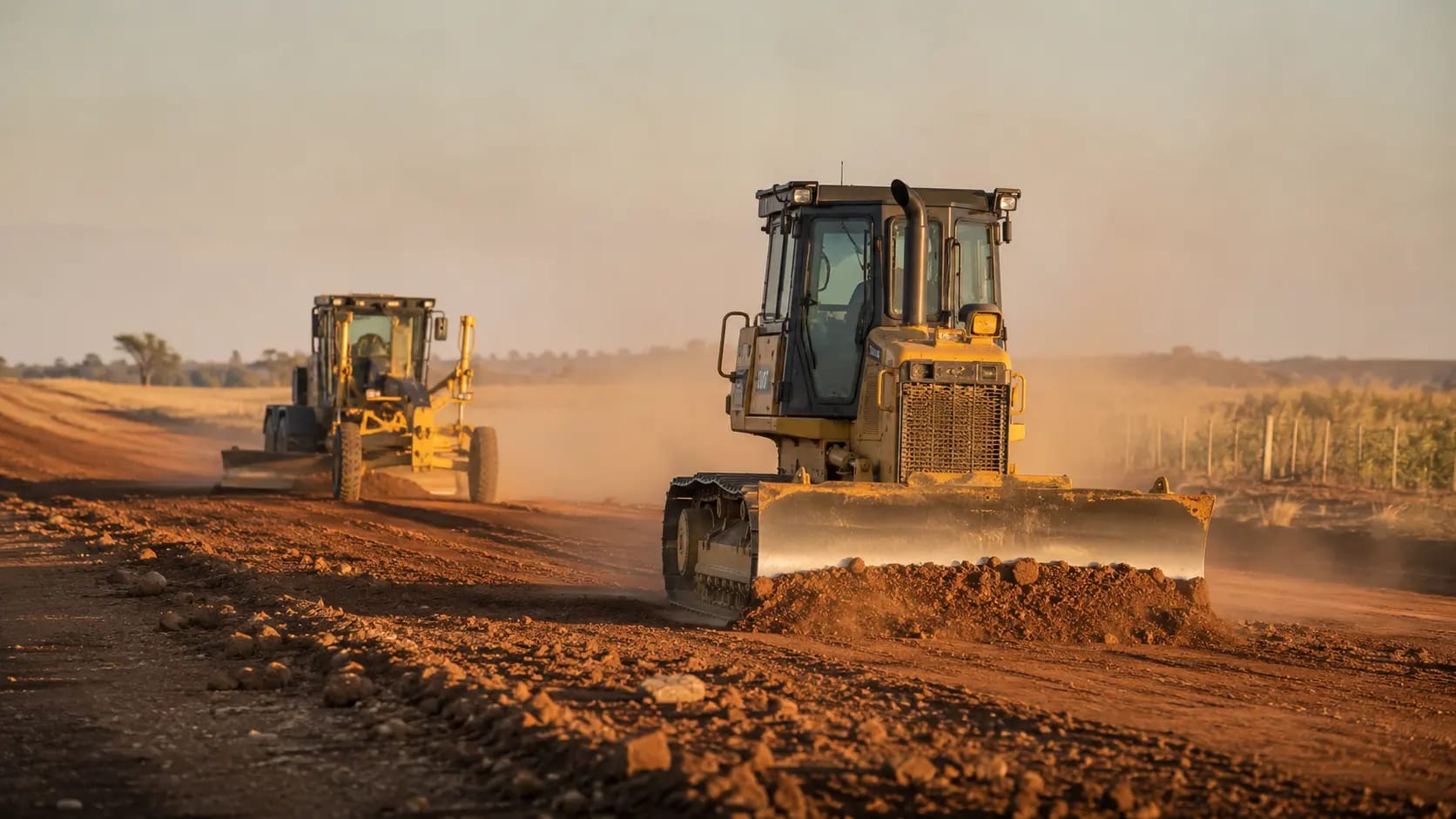 Portada: Bulldozer vs motoniveladora: cuándo usar cada una