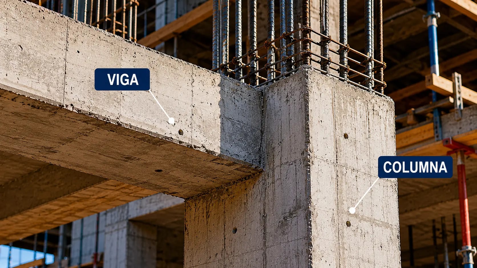 Portada: Diferencia entre viga y columna en construcción