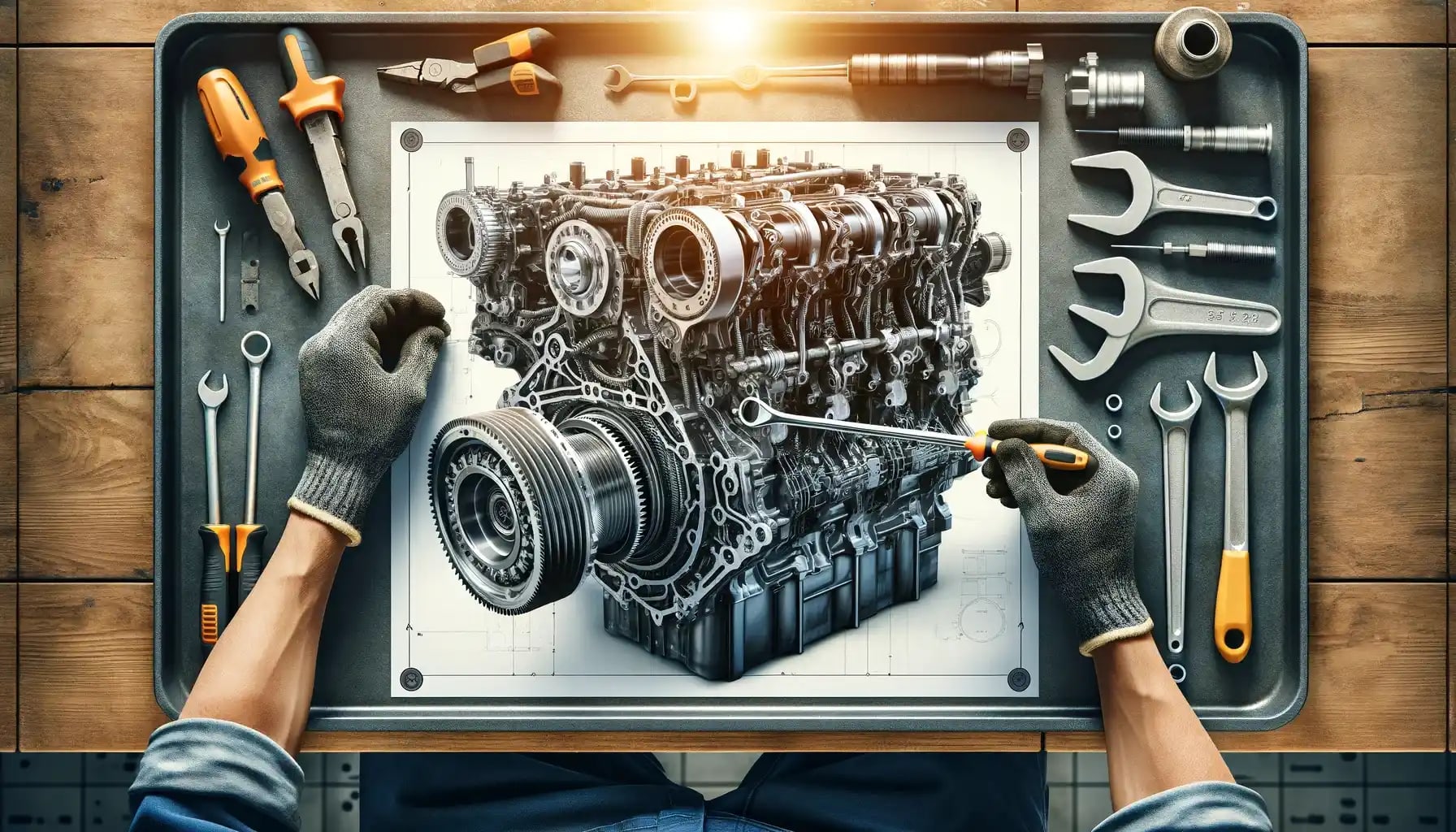 Portada: Engranajes, Caja y Respiradero del cárter: Caterpillar 3116 y 3126