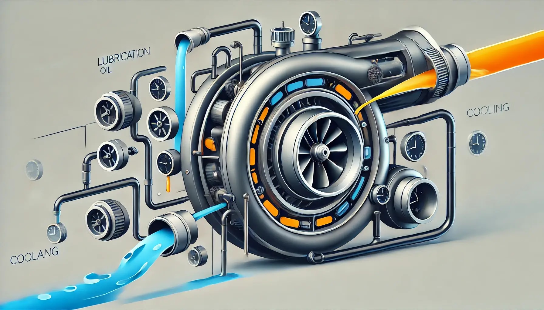Portada: Sistema de lubricación y enfriamiento en un turbocompresor: Clave para el