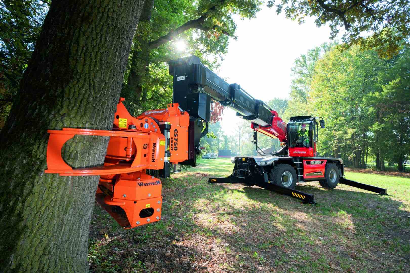 Portada: Manitou equipará manipuladores telescópicos con sierra para árboles Woodcracker