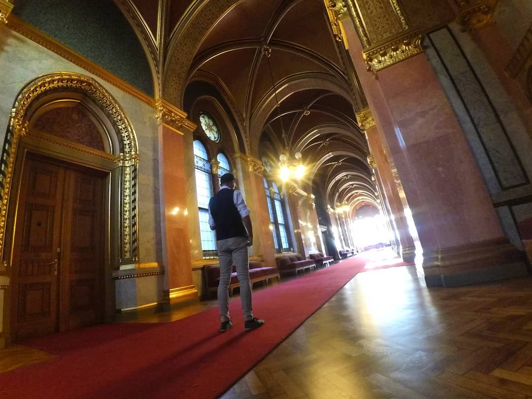 Inside the Hungarian Parliament Building