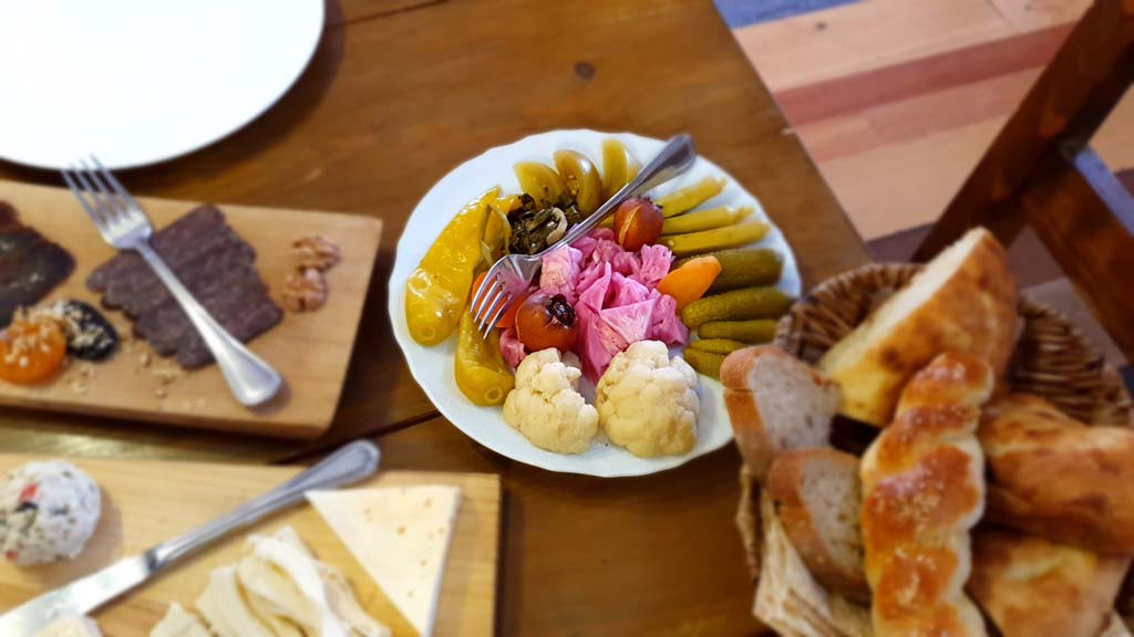 Homemade juice & Torshi at Flying Ostrich by Dolmama