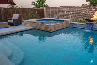Residential pool project in Roanoke, TX, photo 12 of 43