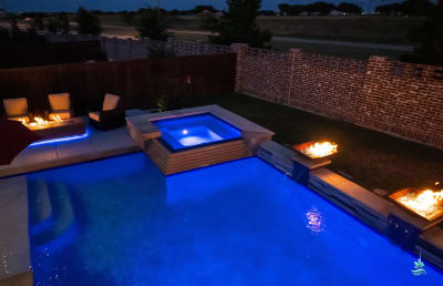 Residential pool project in Roanoke, TX, photo 14 of 43