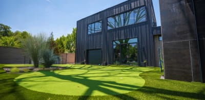 Platinum and Pebble: A Dallas Family's Outdoor Sanctuary — establishing view — Dallas, TX