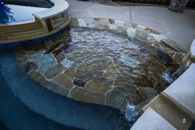 Resort Living Comes Home to a Mansfield Family — tile & plaster — Mansfield, TX