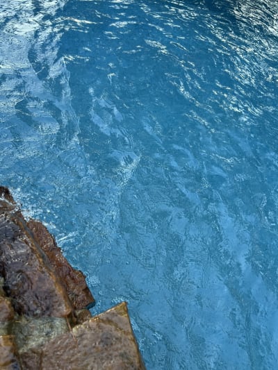 Luxury spa feature at the Colon Residence pool project in Santa Rosa Beach, FL, showcasing blue water details.