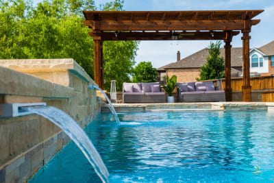 Residential pool project in Roanoke, TX, photo 20 of 30