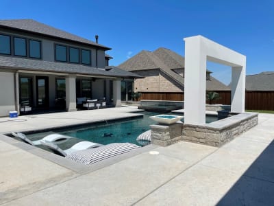 Residential pool project in Roanoke, TX, photo 4 of 18