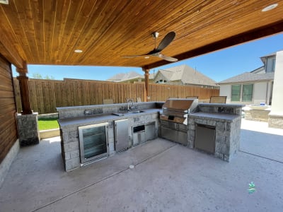 Residential pool project in Roanoke, TX, photo 15 of 18