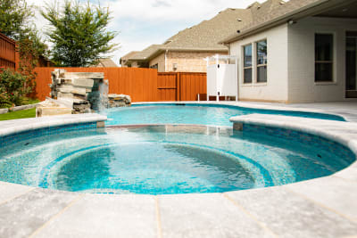 Residential pool project in Frisco, TX, photo 23 of 36