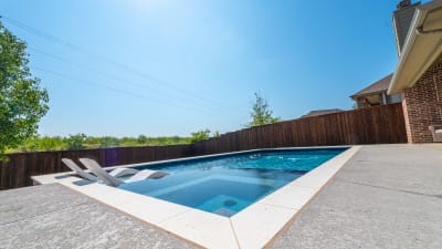 Residential pool project in Roanoke, TX, photo 25 of 28