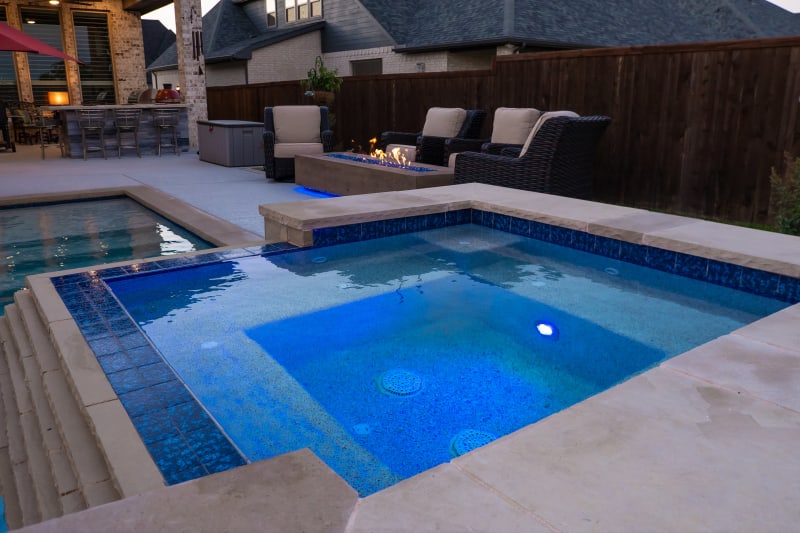 Residential pool project in Roanoke, TX, photo 15 of 43