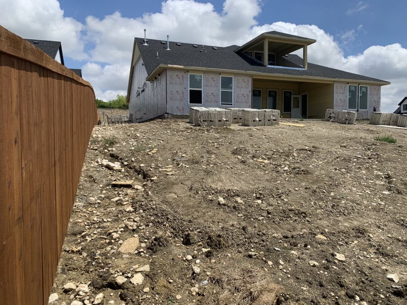 From Bare Yard to Backyard Resort - Before