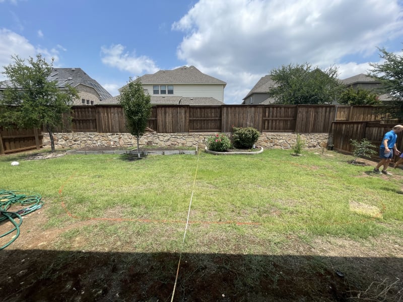 From Empty Space to Backyard Elegance - Before